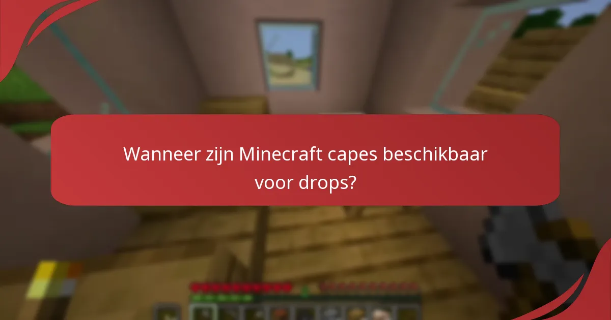 Wat zijn de geschiktheidseisen voor het ontvangen van een Minecraft cape?