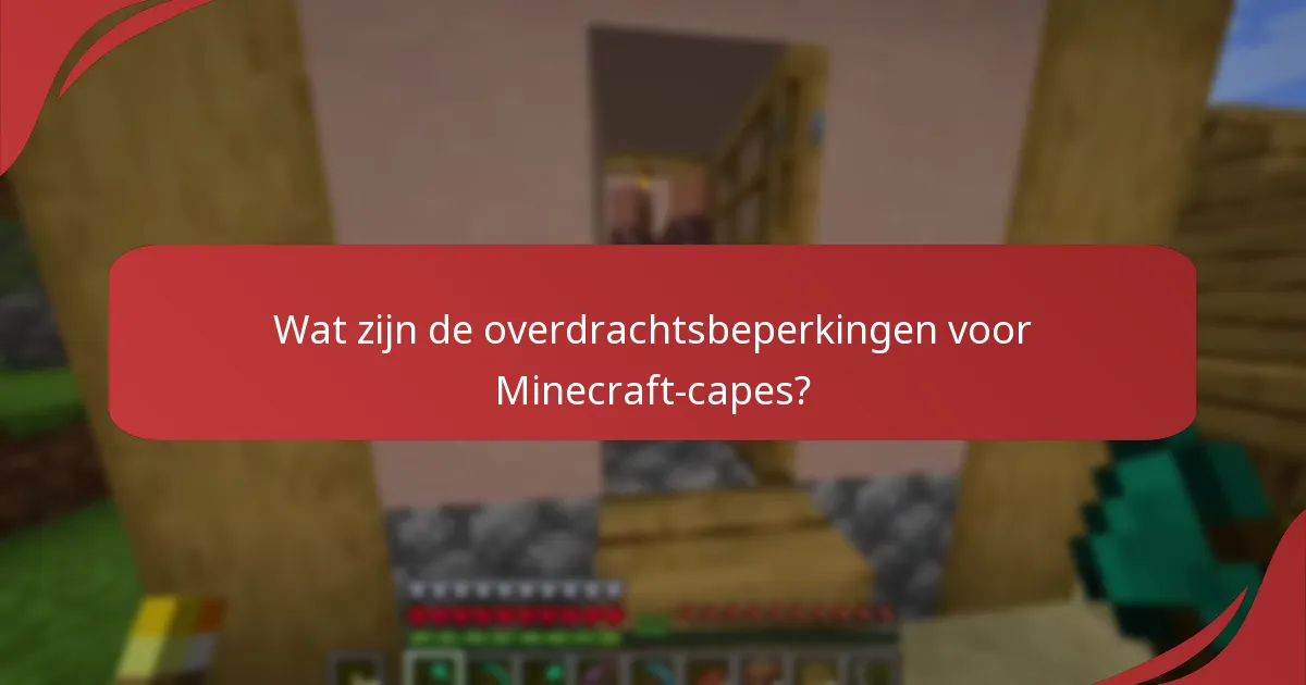 Hoe verhouden Minecraft-capes zich tot andere in-game items?