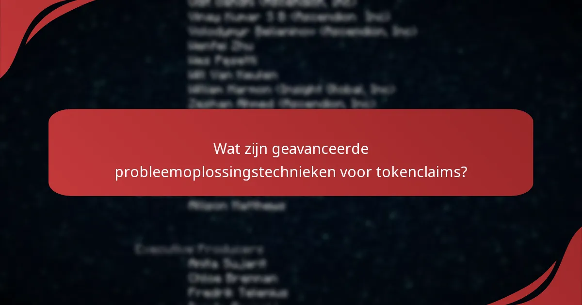 Hoe kan ik problemen met tokenclaims oplossen?